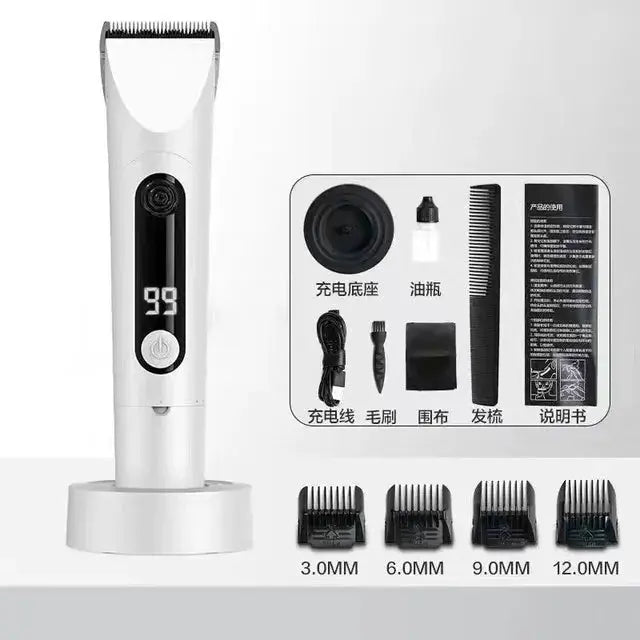 Xiaomi Mijia Professional Hair Clipper 3-Gear Adjustable IPX7 Waterproof Trimmer with Charging Base Titanium Blade Haircut Machine Shoporiz