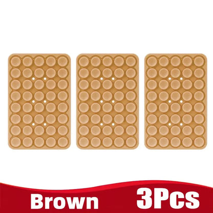 Silicone Suction Cup Phone Holder Multifunctional Fixed Anti-slip Mobile Fixture Double Sided Detachable Phone Rubber Sucker Pad Shoporiz