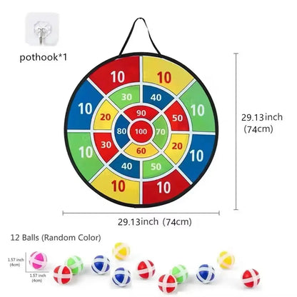 Children with sticky ball 74CM large dart board Family interactive game educational arithmetic indoor/outdoor sports toys gift