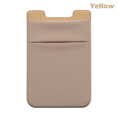 Silicone Phone Card Holder Wallet Case Phone Wallet Stick On Credit Card Holder Phone Pocket for Almost All Cell Phone