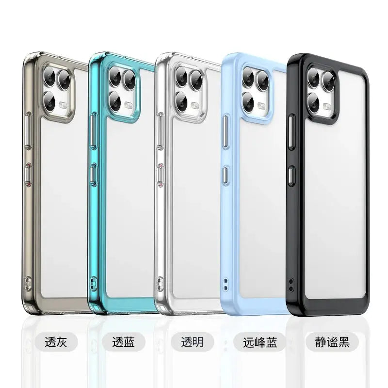 Transparent Colorful TPU Case for T-Mobile Revvl  7 8 Pro Protective Cover For T Phone 2 3 Pro Shockproof Back Cover