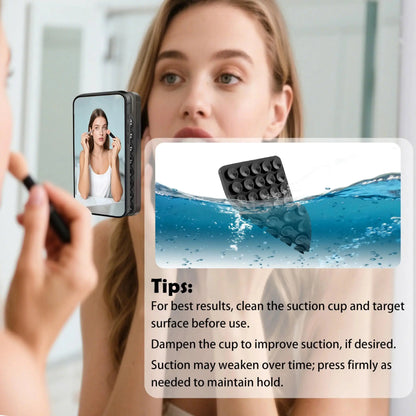 Silicone Suction Cup Phone Holder Multifunctional Fixed Anti-slip Mobile Fixture Double Sided Detachable Phone Rubber Sucker Pad Shoporiz