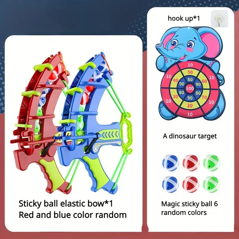 Montessori Educational Sport Game for Kids - Outdoor Throw Sport Slingshot Target Sticky Ball Dartboard Basketball Board Game Toy