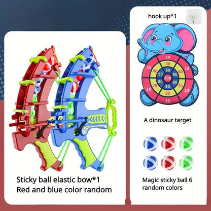 Montessori Educational Sport Game for Kids - Outdoor Throw Sport Slingshot Target Sticky Ball Dartboard Basketball Board Game Toy