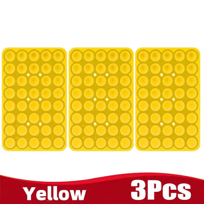 Silicone Suction Cup Phone Holder Multifunctional Fixed Anti-slip Mobile Fixture Double Sided Detachable Phone Rubber Sucker Pad Shoporiz