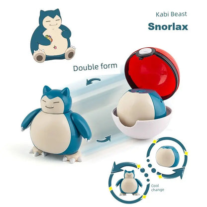 Gengar Pokemon Deformation Poke Ball Fast Dragon Toy Doll Movable Joint Toy Pet Doll Master