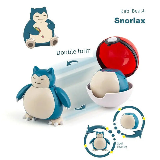 Gengar Pokemon Deformation Poke Ball Fast Dragon Toy Doll Movable Joint Toy Pet Doll Master