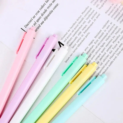12 Pcs Ballpoint Pens, Writing Pens, Pastel Retractable Pretty Journaling Pens, Black Ink Medium Point 1.0 mm Gift Pens Shoporiz