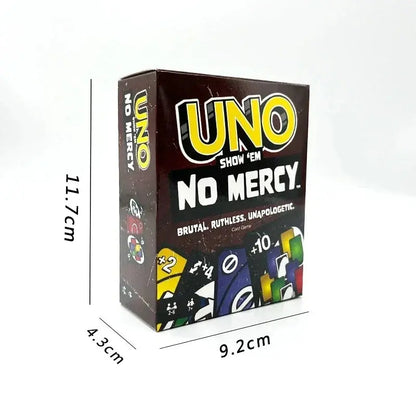 Uno No Mercy Metal Box Paper Box Game Board Games Table Family Party Entertainment UNO Cards Toy Children Birthday New Year Gift