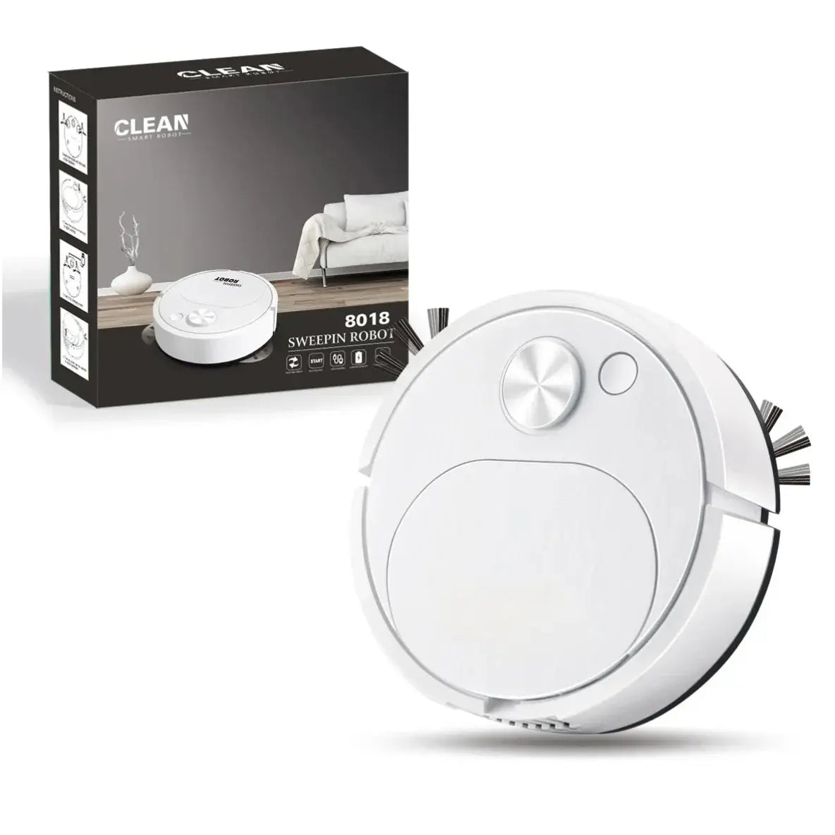 NEW USB Sweeping Robot Vacuum Cleaner Mopping 3 In 1 Smart Wireless 1500Pa Dragging Cleaning Sweep Floor for Home Office My Store