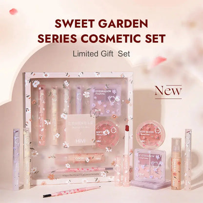 8-Piece Beauty Set with Lipstick, Concealer, Eyeshadow, Eyebrow, and Blush Makeup