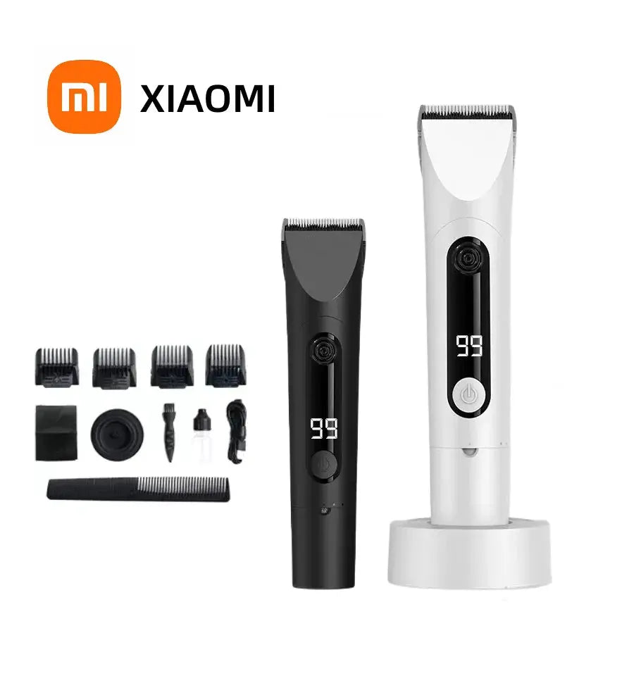 Xiaomi Mijia Professional Hair Clipper 3-Gear Adjustable IPX7 Waterproof Trimmer with Charging Base Titanium Blade Haircut Machine Shoporiz