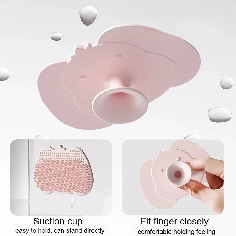 Soft Silicone Baby Bath Head Massage Brushes Cartoon Koala Hair Washing Brush Scalp Comb for Newborn Bath Wipe Washing Hair Tool Shoporiz