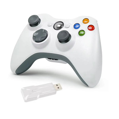 2.4G Wireless Controller For Xbox 360 Game Controller with Dual-Vibration Turbo Compatible with Xbox 360/360 Slim and PC Window My Store