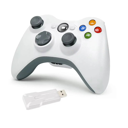 2.4G Wireless Controller For Xbox 360 Game Controller with Dual-Vibration Turbo Compatible with Xbox 360/360 Slim and PC Window My Store