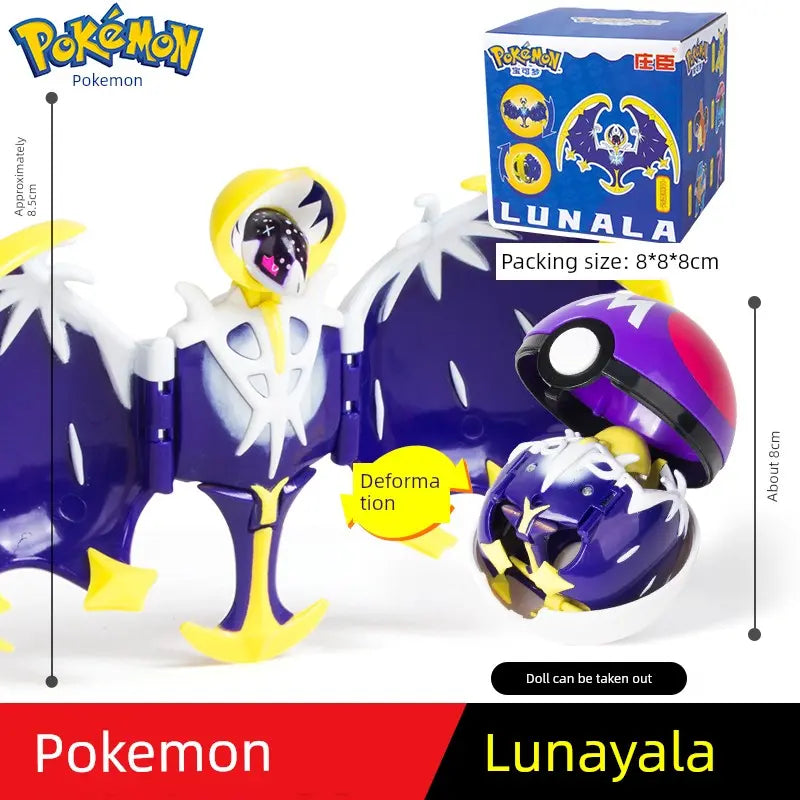 Gengar Pokemon Deformation Poke Ball Fast Dragon Toy Doll Movable Joint Toy Pet Doll Master