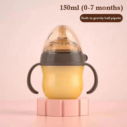 BPA-Free Silicone Baby Bottle, Suitable for 0-36 Months, 150ml/240ml, Mimics Breastfeeding Experience Shoporiz