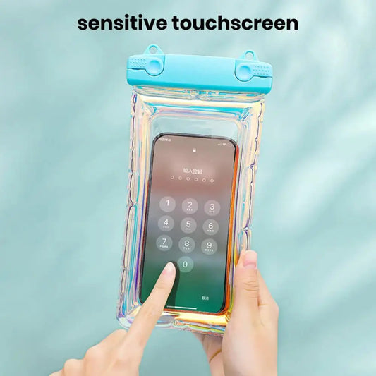 Full View Waterproof Phone Pouch Lanyard Touchscreen PVC Universal Beach Kayaking Swimming Underwater Dry Bag Swimming Pouch