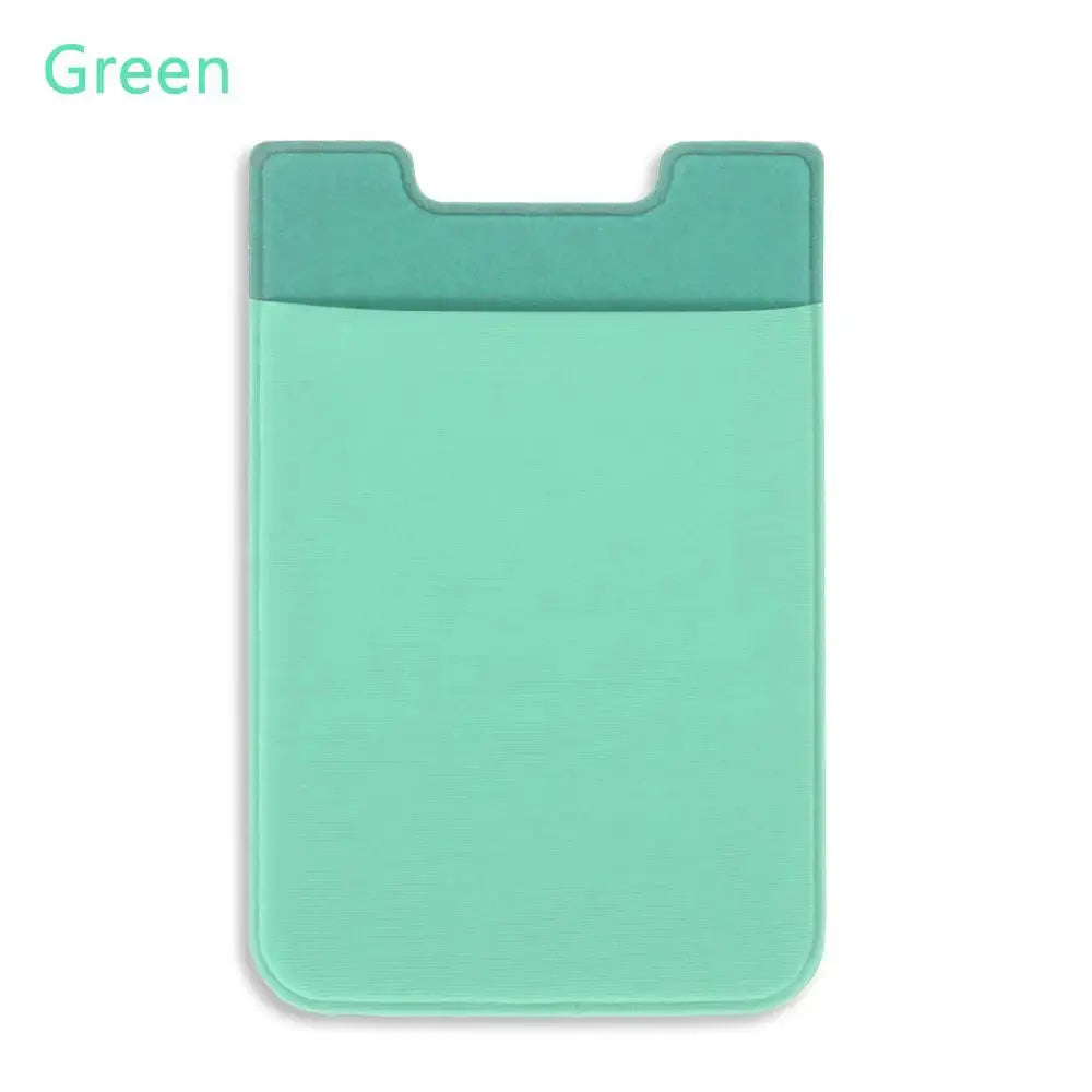 Silicone Phone Card Holder Wallet Case Phone Wallet Stick On Credit Card Holder Phone Pocket for Almost All Cell Phone