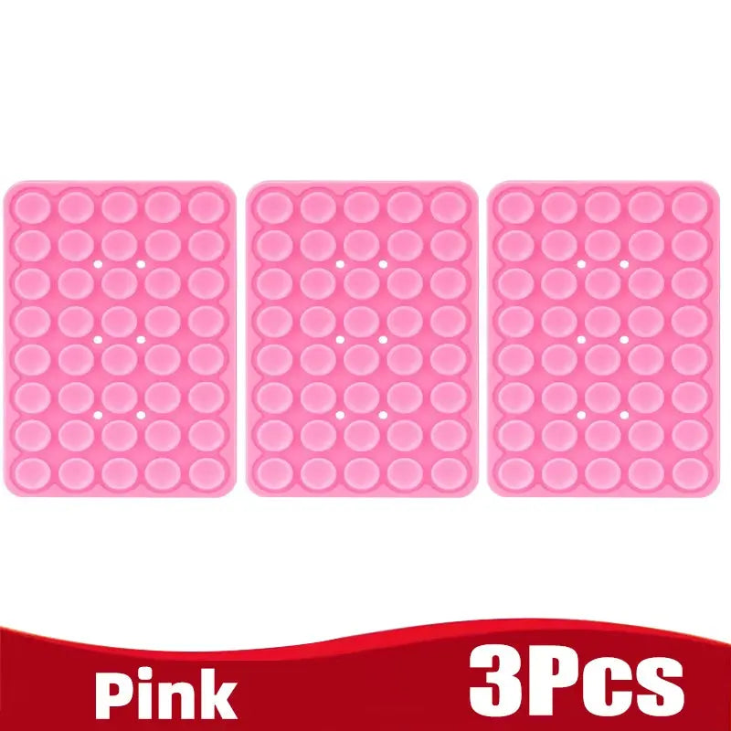 Silicone Suction Cup Phone Holder Multifunctional Fixed Anti-slip Mobile Fixture Double Sided Detachable Phone Rubber Sucker Pad Shoporiz