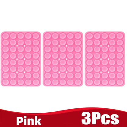 Silicone Suction Cup Phone Holder Multifunctional Fixed Anti-slip Mobile Fixture Double Sided Detachable Phone Rubber Sucker Pad Shoporiz