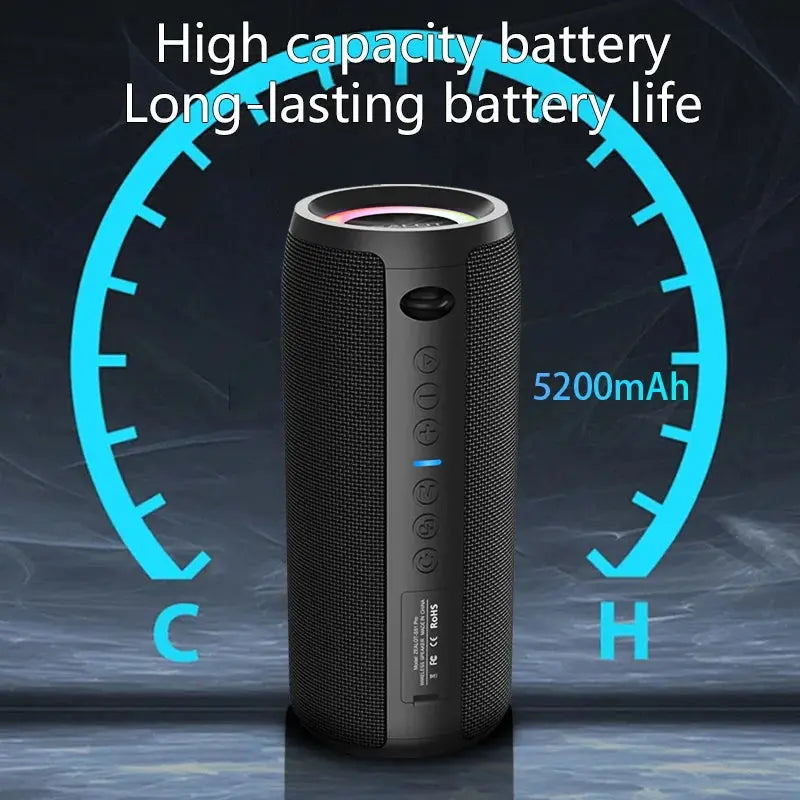 ZEALOT S51 Pro 40W Wireless Speakers, Outdoor Portable Subwoofer Speaker, Waterproof IPX 6,  Dual Pairing,5200mAh Battery. Shoporiz