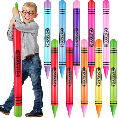 Jumbo Inflatable Crayon Balloon Neon Back to School Party Decoration First Day Of School Classroom Supplies shoporiz