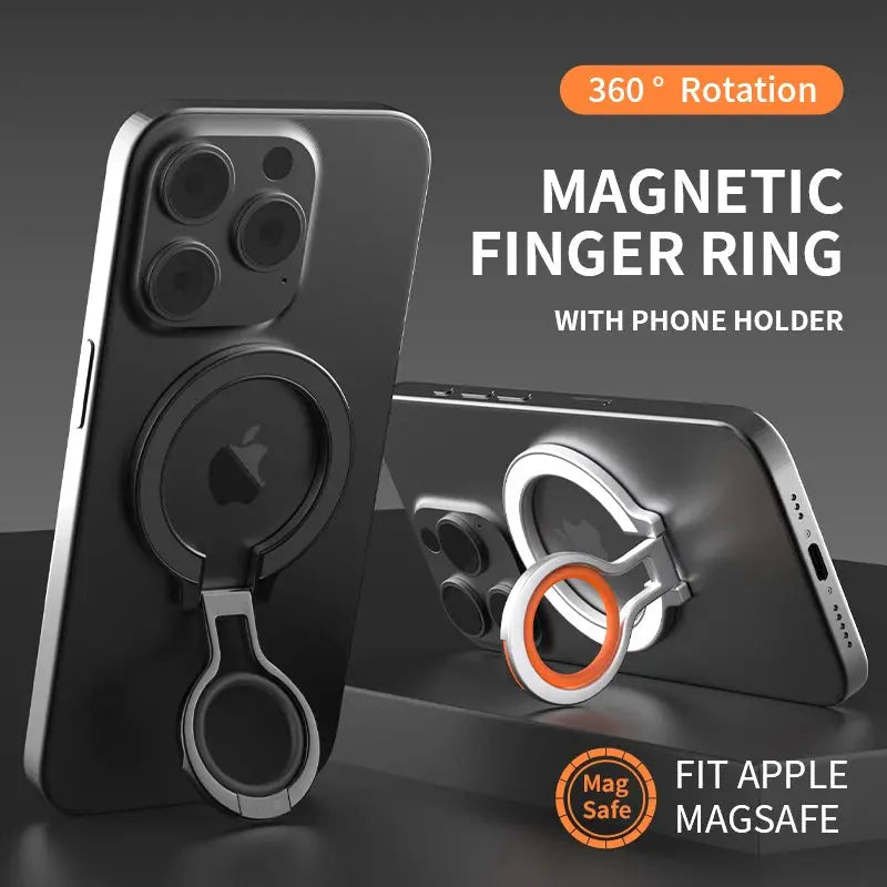 Magnetic Cell Phone Ring Holder Compatible with iPhone 12 13 14 15 Series MagSafe Removable Cell Phone Grip Kickstand Shoporiz