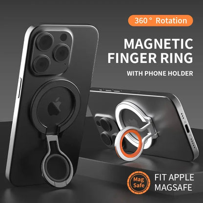 Magnetic Cell Phone Ring Holder Compatible with iPhone 12 13 14 15 Series MagSafe Removable Cell Phone Grip Kickstand Shoporiz