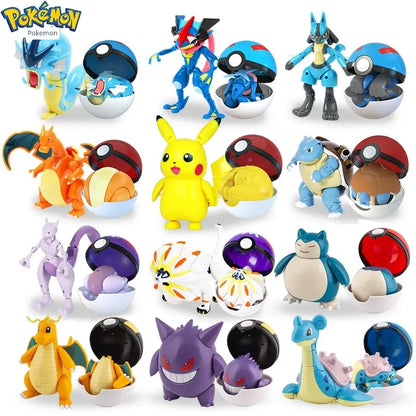 Gengar Pokemon Deformation Poke Ball Fast Dragon Toy Doll Movable Joint Toy Pet Doll Master