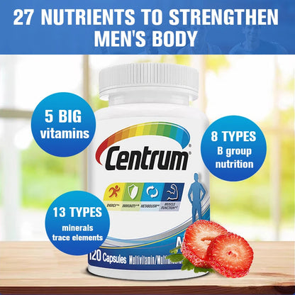 Centrum Multivitamin for Men and Mineral Supplements, Energy Support, Muscle Mass, Immune System, Antioxidants shoporiz