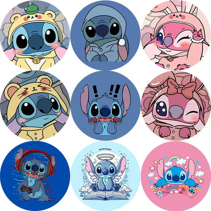 Stitch Phone Socket Folding Phone Holder Stand Phones Grip Mobile Phone Accessories Soporte Movil For iPhone 11 12 13 Pro Max