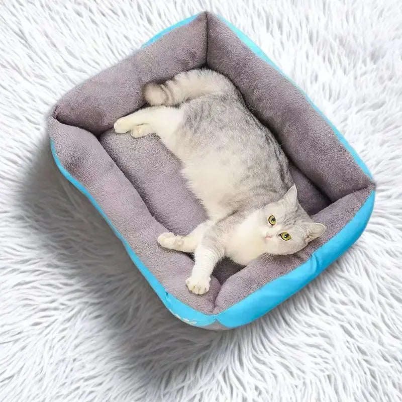 Large Pet House Dog Bed Soft Long Plush Cat Mat Warm Sleeping Cushion for Small Dogs Chihuahua Calm Puppy Bed Breathable Corduroy Shoporiz