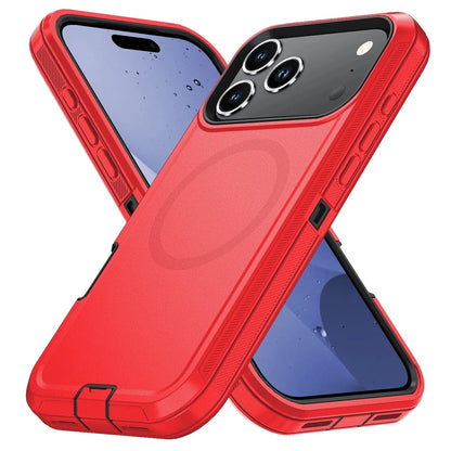 Armor Shockproof Defender Cover For iPhone 11 12 13 14 15 16 17 Air Plus Pro Max For Magesafe Magnetic Wireless Charge Case