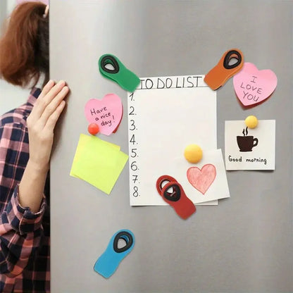 3pcs/6pcs/9pcs Set Reusable Bag Clips with Magnets Eco-Friendly Food Storage Chip Clip Multifunctional Kitchen Essential Shoporiz