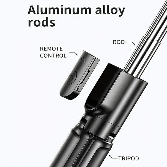 3-in-1 Expandable Selfie Stick Tripod with Bluetooth Remote Compatible with iPhone Android Smartphones Lightweight Detachable Stand for Photos & Videos Shoporiz