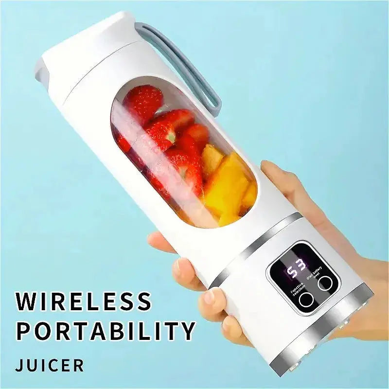 Blender Juicer Portable Electric Juicer 450ml 8 Blades Travel Juicer Machine Chargeable Shakes Smoothie Blenders Fresh Juice Cup