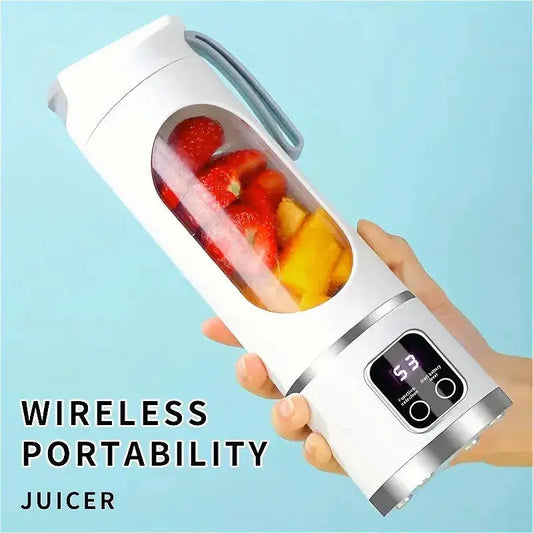 Blender Juicer Portable Electric Juicer 450ml 8 Blades Travel Juicer Machine Chargeable Shakes Smoothie Blenders Fresh Juice Cup