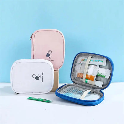 Portable First Aid Medical Kit Travel Outdoor Camping Emergency Medicine Storage Bag Travel Mini  Pouch Organizer Pill Case