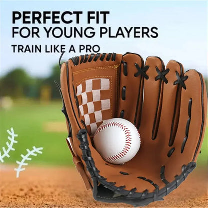 Outdoor Sport Baseball Glove Softball Practice Equipment Size 9.5/10.5/11.5/12.5 Left Hand For Kids/Adults Man Woman Training