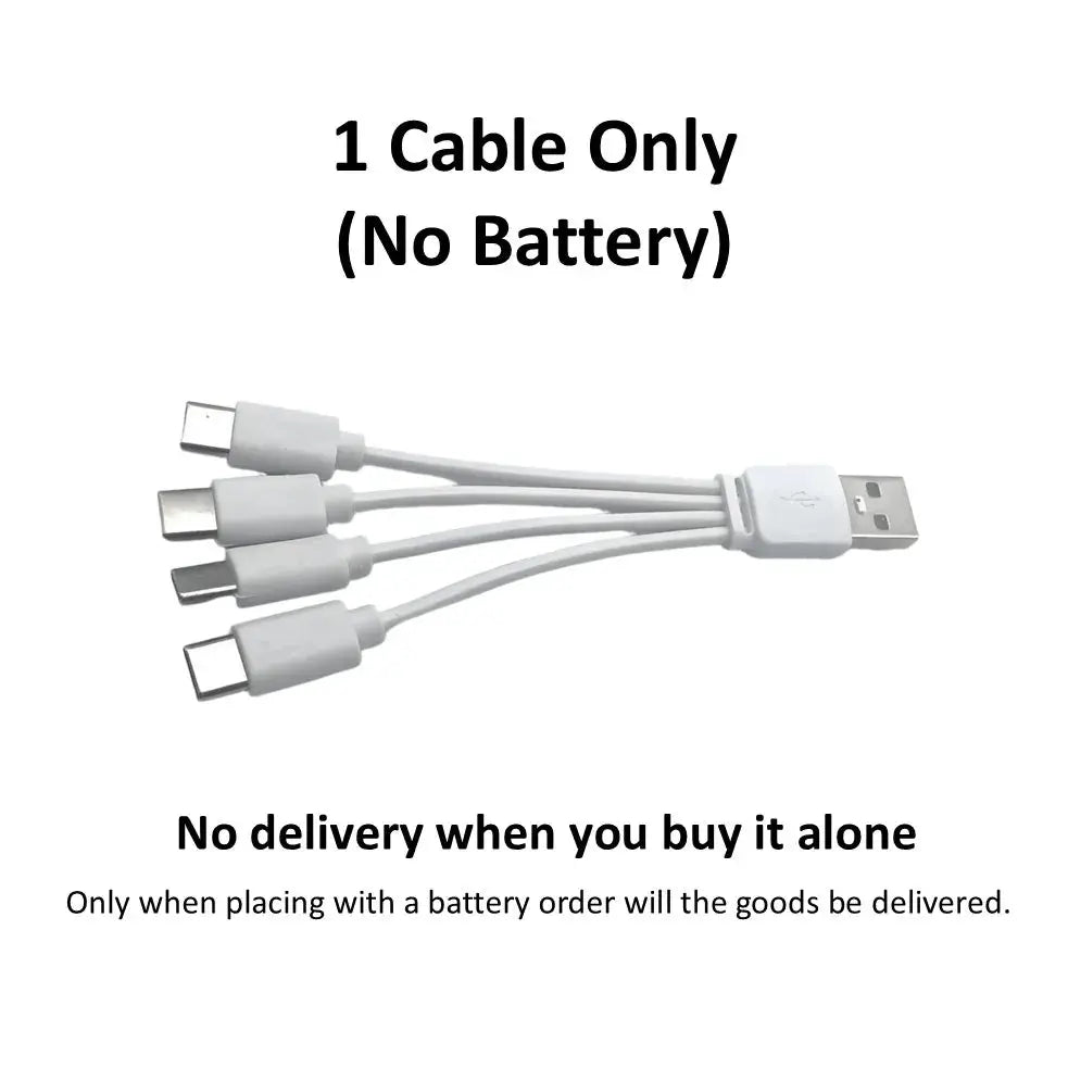 Pro 1.5V AAA 6800mAh Rechargeable Battery, Type-C Fast Charging Li-ion Batteries, 2000 Cycles LED Indicator with Cable