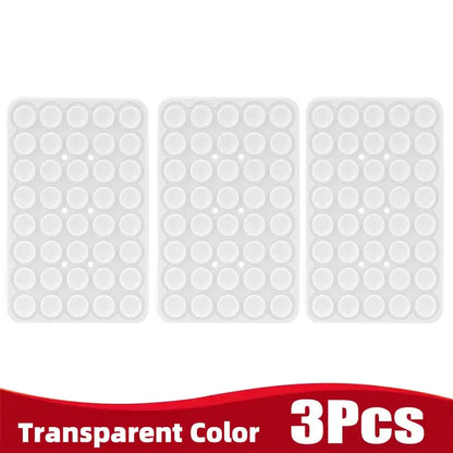 Silicone Suction Cup Phone Holder Multifunctional Fixed Anti-slip Mobile Fixture Double Sided Detachable Phone Rubber Sucker Pad Shoporiz