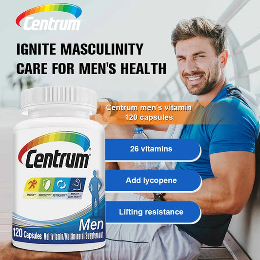 Centrum Multivitamin for Men and Mineral Supplements, Energy Support, Muscle Mass, Immune System, Antioxidants shoporiz