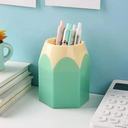 Cute Pencil Head Shape Pen Holder Pencil Storage Box Student Desktop Office Shoporiz