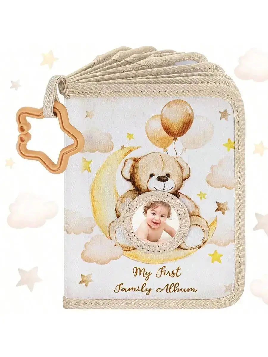 Baby Photo Album First Year Baby Photo Book Growth Babies Albums Shower Guest Diy Giraffe Photography Album with Family record