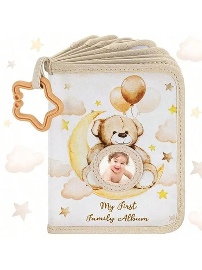 Baby Photo Album First Year Baby Photo Book Growth Babies Albums Shower Guest Diy Giraffe Photography Album with Family record