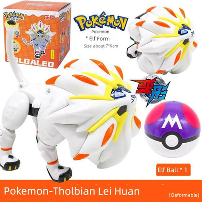 Gengar Pokemon Deformation Poke Ball Fast Dragon Toy Doll Movable Joint Toy Pet Doll Master