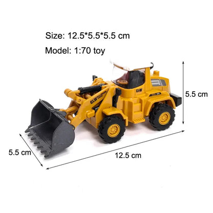 Toys for Boys Alloy Tractor Kids Excavator Bulldozer Miniature Crane Truck Model Diecast Farm Engineering Vehicle Children Gifts