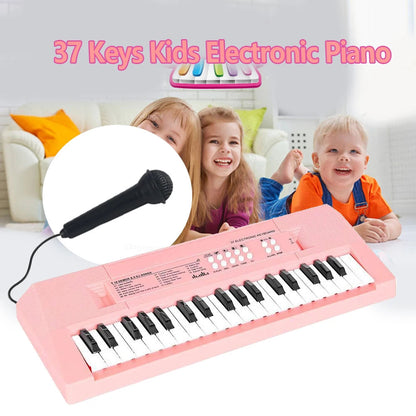 37 Keys Kids Electronic Piano Organ keyboard with Microphone Education Toys Musical Instrument Children Boy Girl Gifts shoporiz