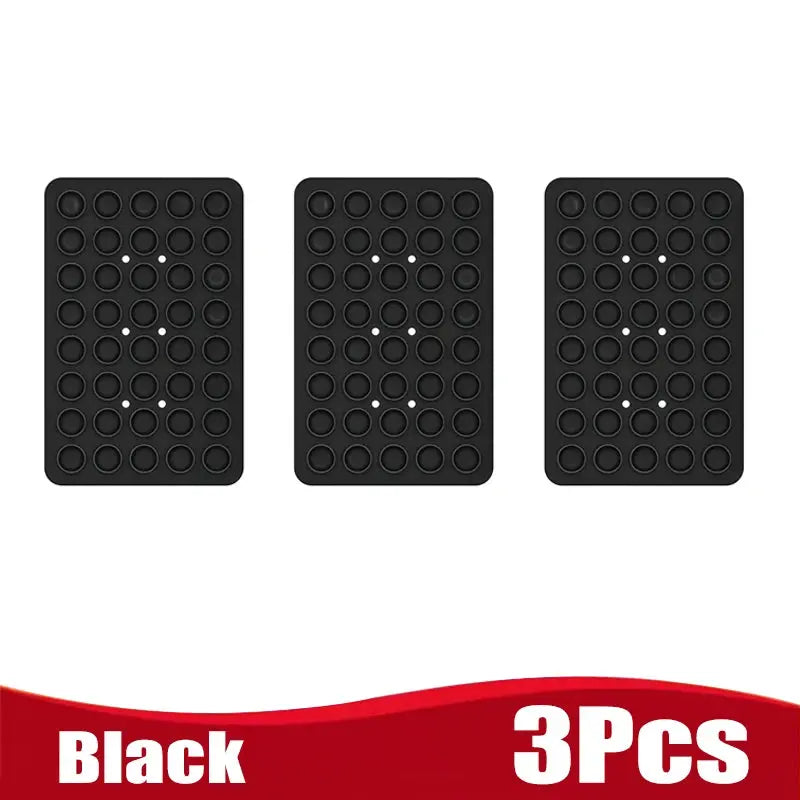 Silicone Suction Cup Phone Holder Multifunctional Fixed Anti-slip Mobile Fixture Double Sided Detachable Phone Rubber Sucker Pad Shoporiz